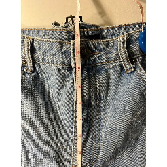 Ed Hardy Baggy Loose Fit Retro Light Jeans Dagger Hearts Embroidered Spellout 32 - Picture 11 of 13